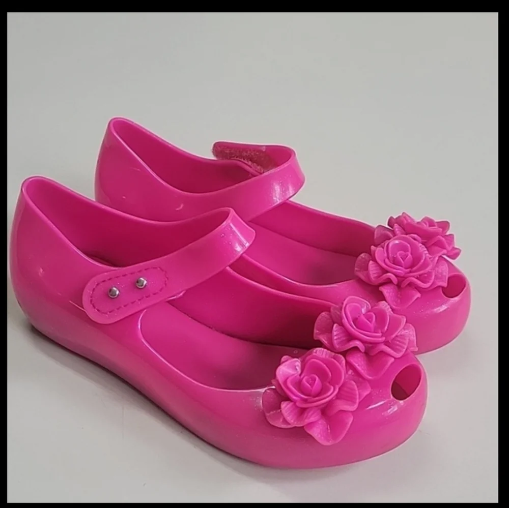 MINI MELISSA FLORAL JELLY SHOES